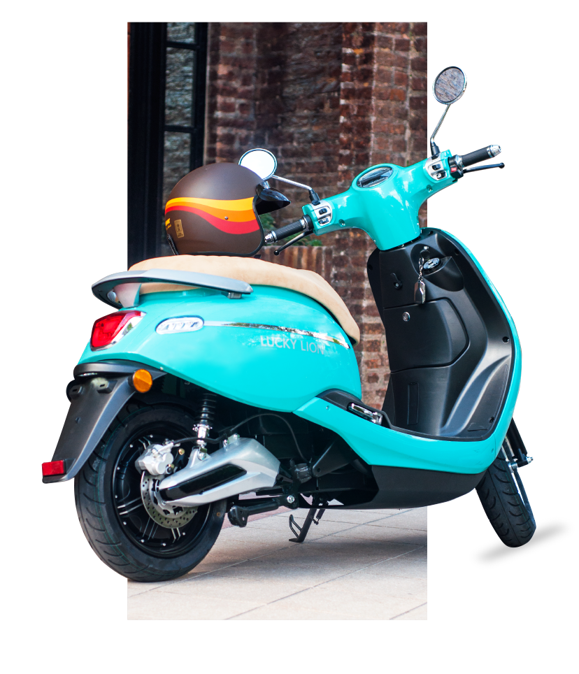 Moto electrica estilo italiana